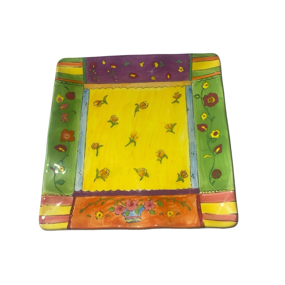 Certified International Floral Brights by artist Sue Zipkin 11" Plate NEW #1